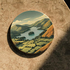 Scafell Pike Glass Tumbler & Coaster Set