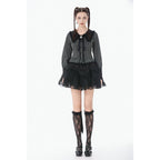 Dark in Love Gothic Peter Pan Collar Lace Shirt