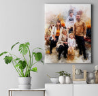 Personalised Watercolour Portrait - Canvas