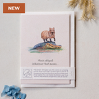 Animal Lover Charity Greeting Card Capybara thank you card