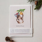 Animal Lover Charity Greeting Card Cute Cat Christmas card