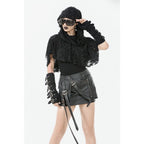 Dark in Love Nyx Distressed Shredded Hooded Poncho