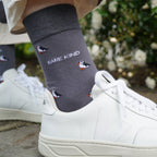 Save the Puffin Small Motif Bamboo Socks