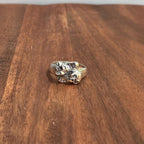 Screaming Horror Ghost Skull Duo Ring Halloween Spirit Ring Silver Tone - Size Z