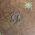 Chinese Fu Charm Drop Earrings