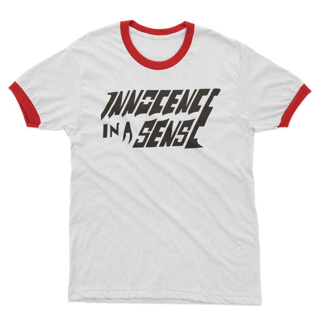Innocence Adult Ringer T-Shirt White Red Unisex