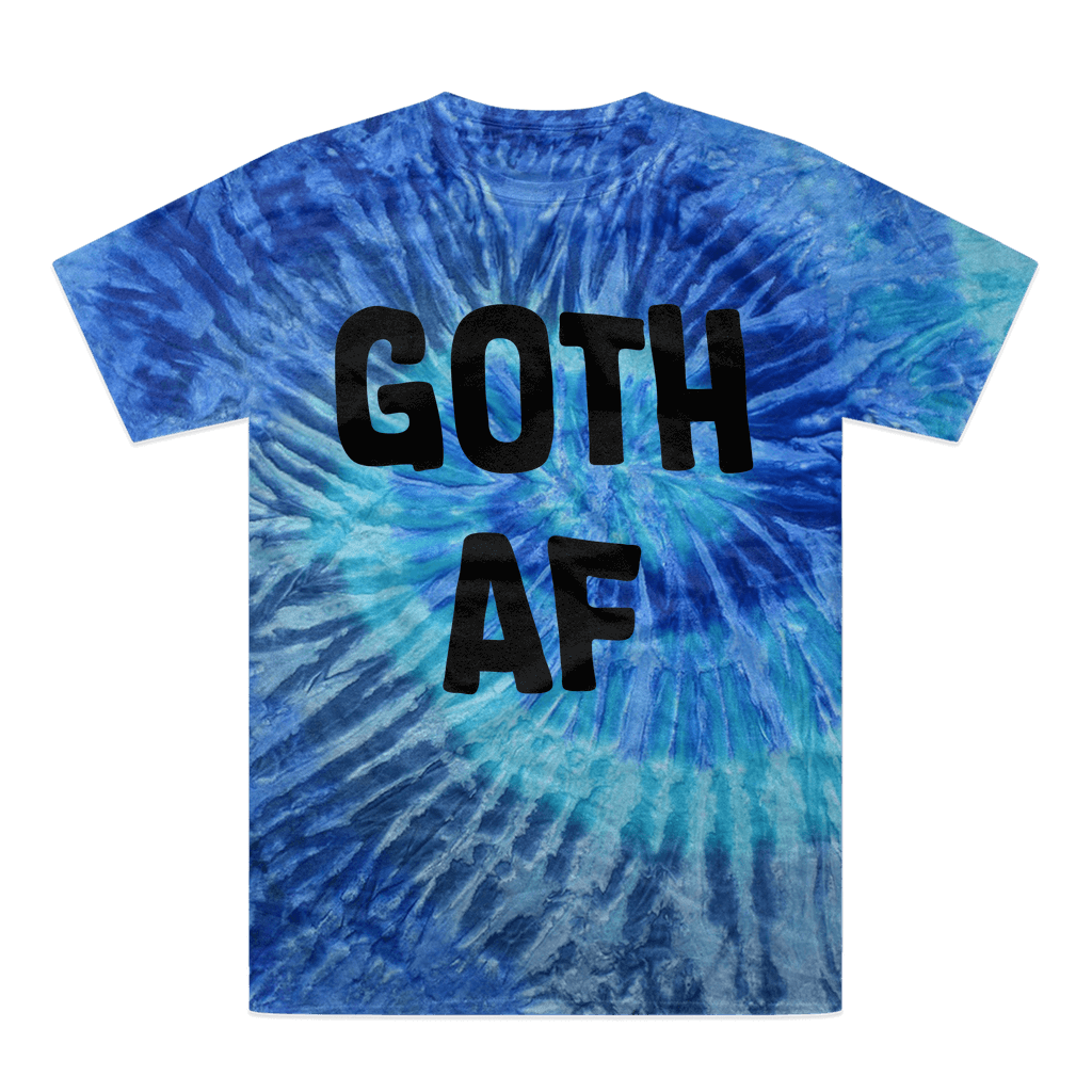 Goth AF Tie-Dye T-Shirt Blue Jerry Unisex