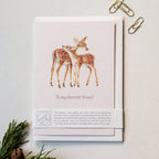 Animal Lover Charity Greeting Card Deer Friendship card
