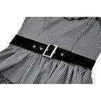 Dark in Love Striped Gothic Mini Dress