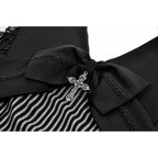 Dark in Love Vintage Striped Ruffle Tier Dress
