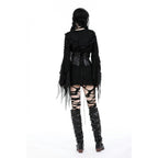 Dark in Love Elvira Faux Leather Layered Goth Waist Belt