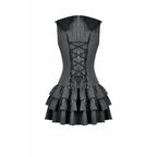 Dark in Love Vintage Striped Ruffle Tier Dress