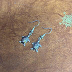Moon Star Charm Drop Earrings