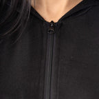 Innocent Lifestyle Emerson Hooded Cardigan with Cut Out Lace Up Feature