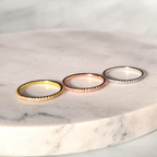 Slim Full Eternity Ring (1.2 mm) in Sterling Silver