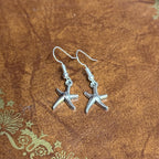 Moon Star Charm Drop Earrings