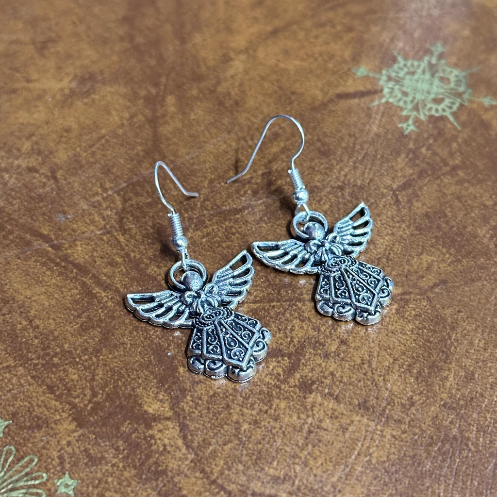 Flying Fairy Charm Drop Earrings