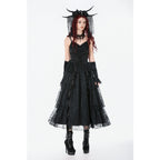 Dark in Love Gothic Satin Lace Dress