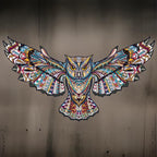 Wooden Animal and Nature Puzzles Flying Owl