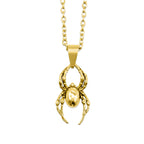 Gold Orb Weaver Spider Necklace