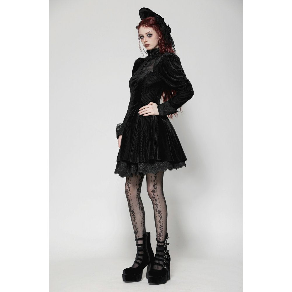 Dark in Love Inez Dark Elegant Velvet Lace Gown