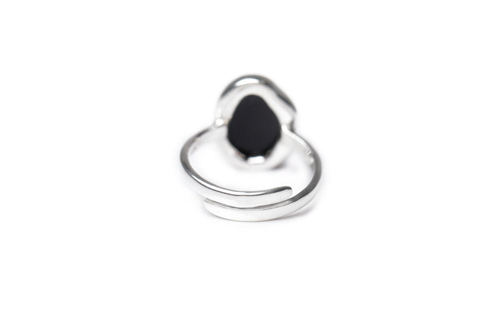 Green Amber ELEMENT Solitaire Adjustable Ring (PRE-ORDER)