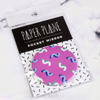 Squiggles Print Pocket Mirror/Badge/Bottle Opener
