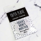 Looks Don't Matter But Eyeliner Does Pocket Mirror/Badge/Bottle Opener
