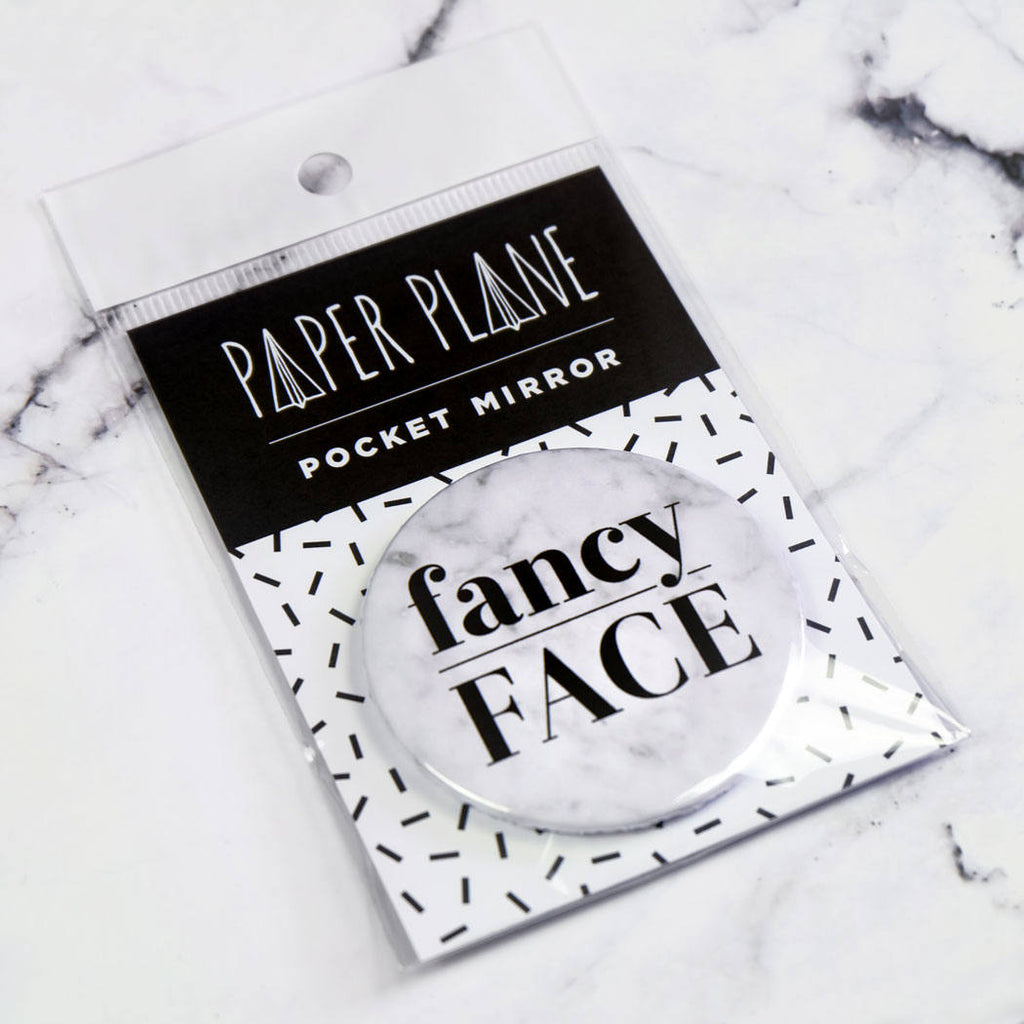 Fancy Face Pocket Mirror/Badge/Bottle Opener