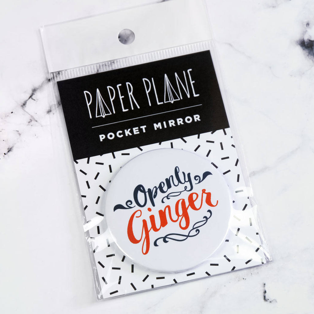 Openly Ginger Pocket Mirror/Badge/Bottle Opener