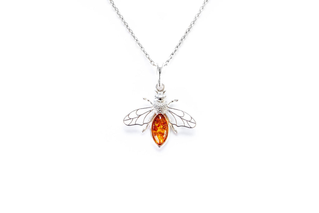 Amber Bee Necklace