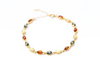 Multicoloured Gold Oval Bracelet