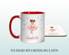 Personalised Christmas Sack - Santa Sack for Kids Presents Xmas Pink Ballerina Design Stocking Christmas Eve Bag Box for Girls & Boys XS006