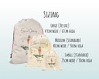 Personalised Large Christmas Sack Xmas Classic Toy Soldier Name Star Stocking Gift Girls Boys Sack Red Drawstring Christmas Decoration SK161