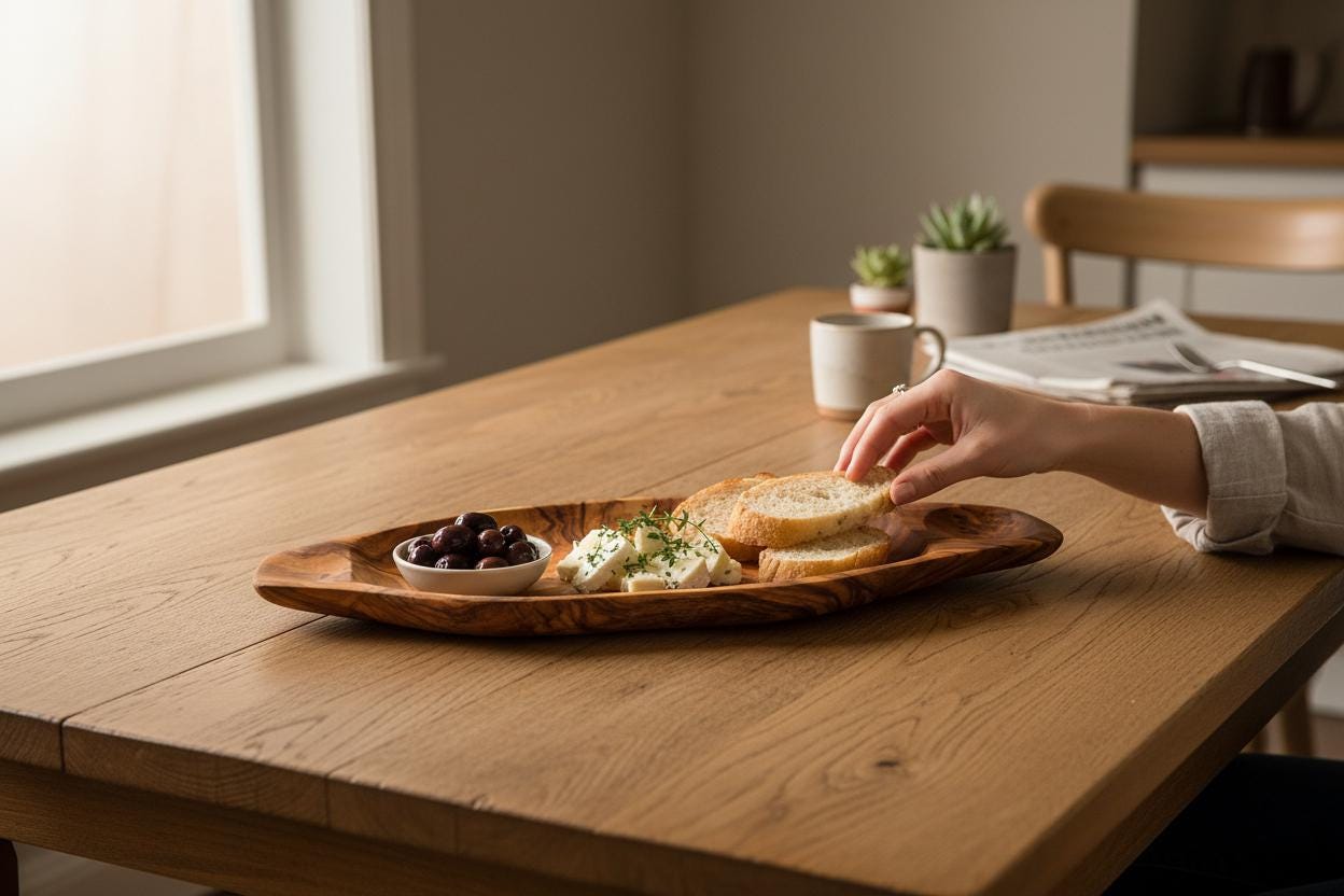 Olive Wood Charcuterie Board | Rustic Live Edge Serving Platter Cheese Tray