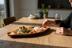 Olive Wood Charcuterie Board | Rustic Live Edge Serving Platter Cheese Tray