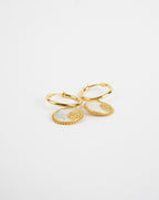 Ray of Sun Mother of Pearl Earrings