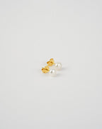 Button Freshwater Pearl Stud Earrings