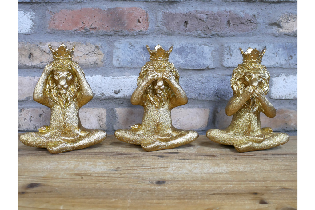 Set Of 3 Lions