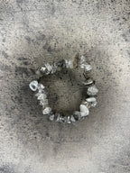 Tourmaline in quartz - Crystal chip bracelet