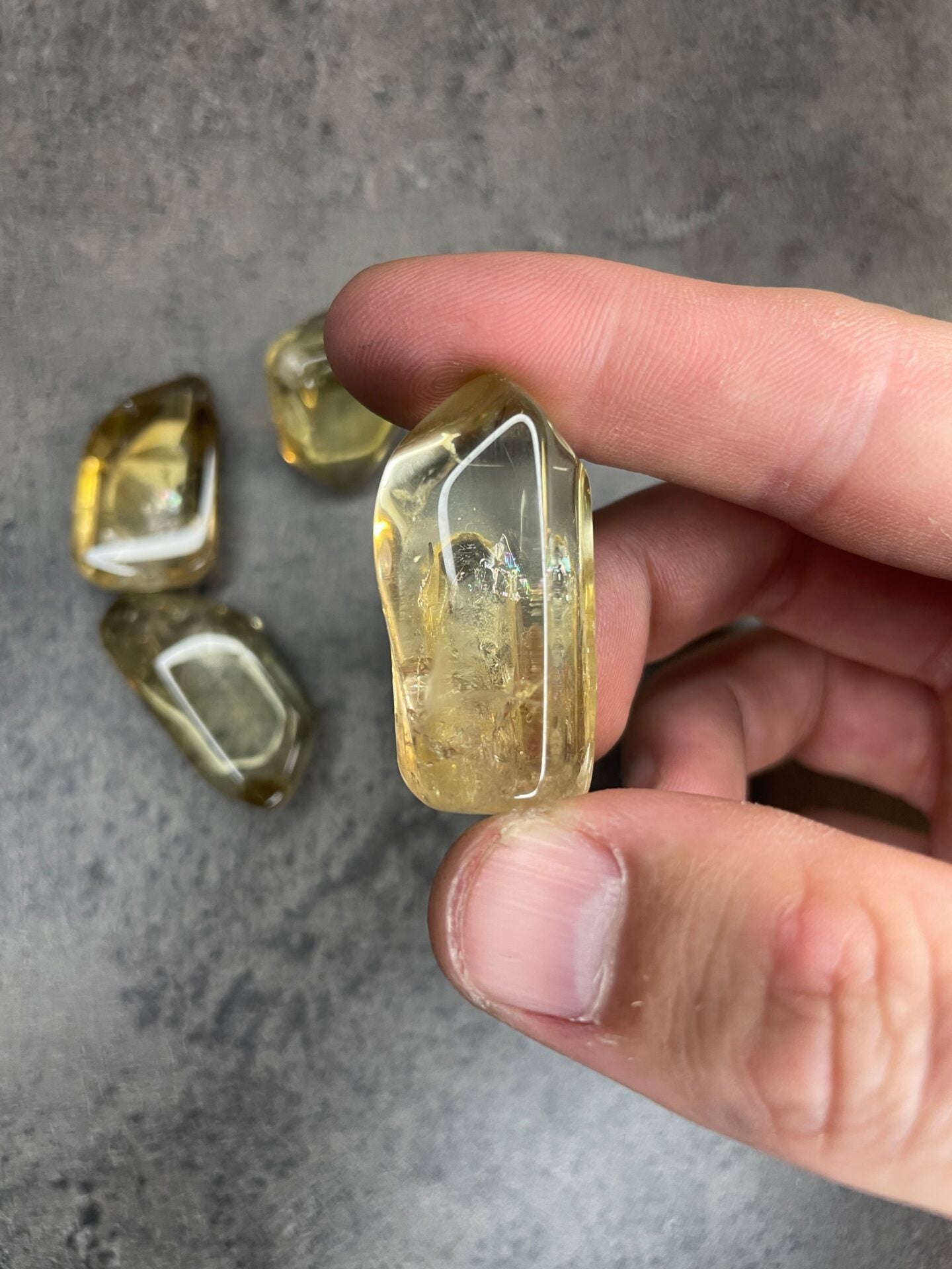 Natural citrine - Tumblestone