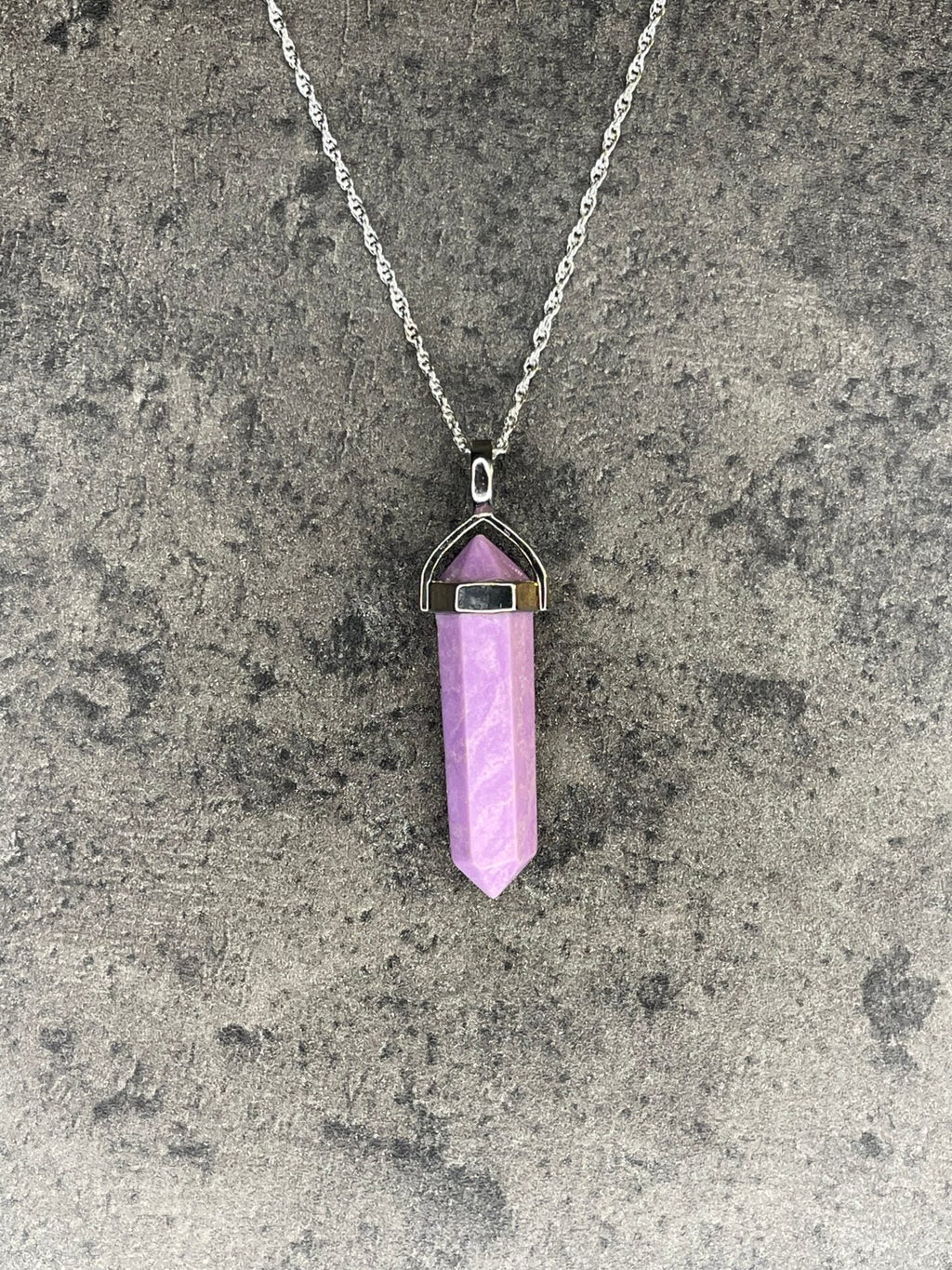 Inner Peace Pendant - Phosphosiderite With sterling silver necklace