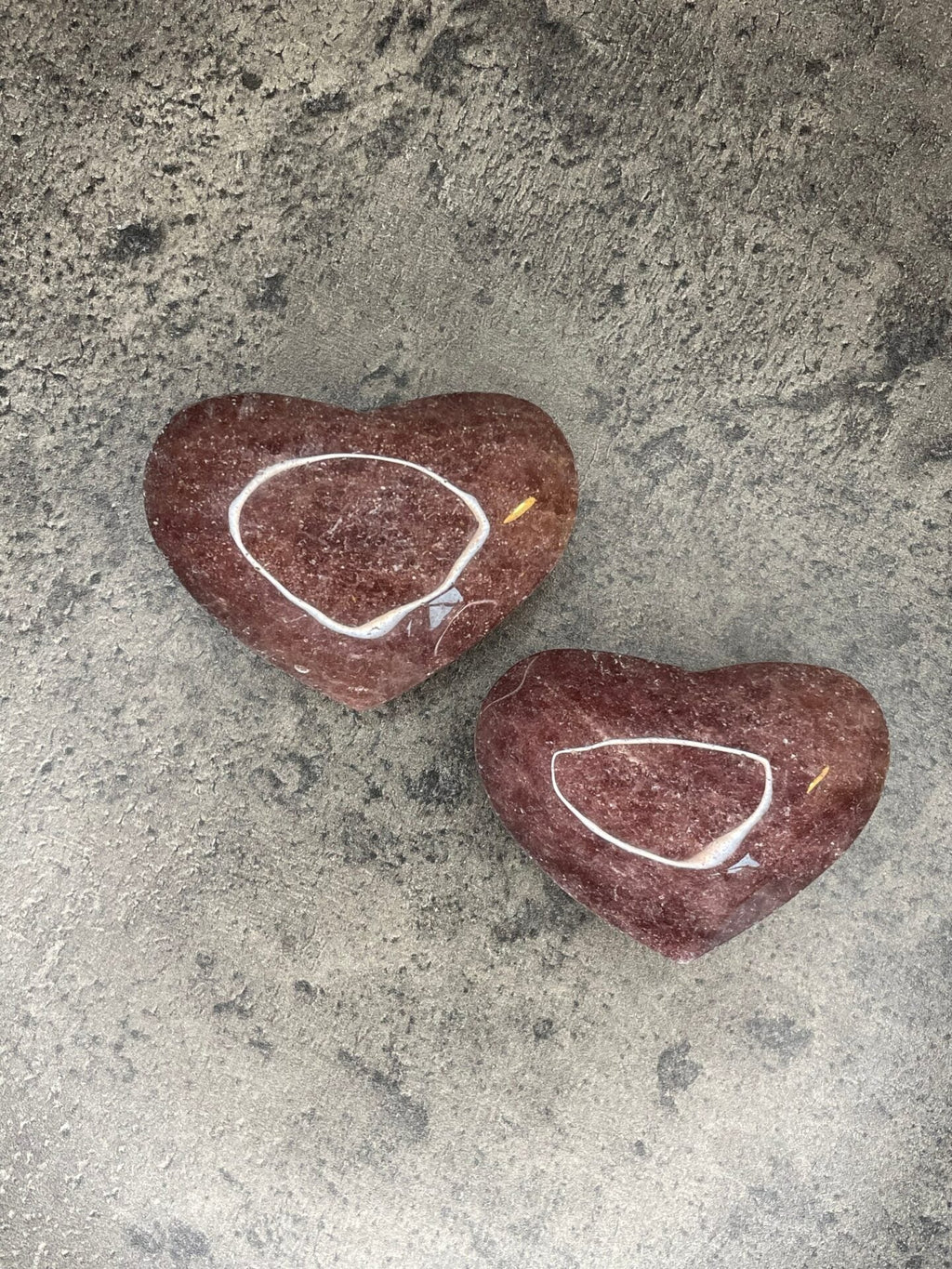 Strawberry Quartz - XL heart
