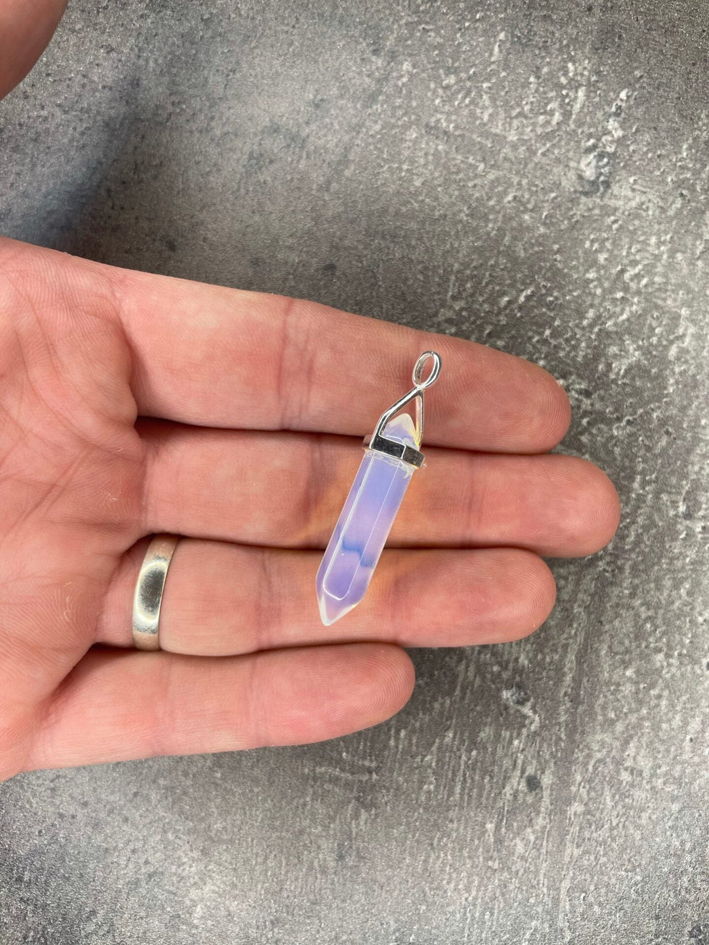 Confidence pendant - Opalite (sterling silver) Without necklace