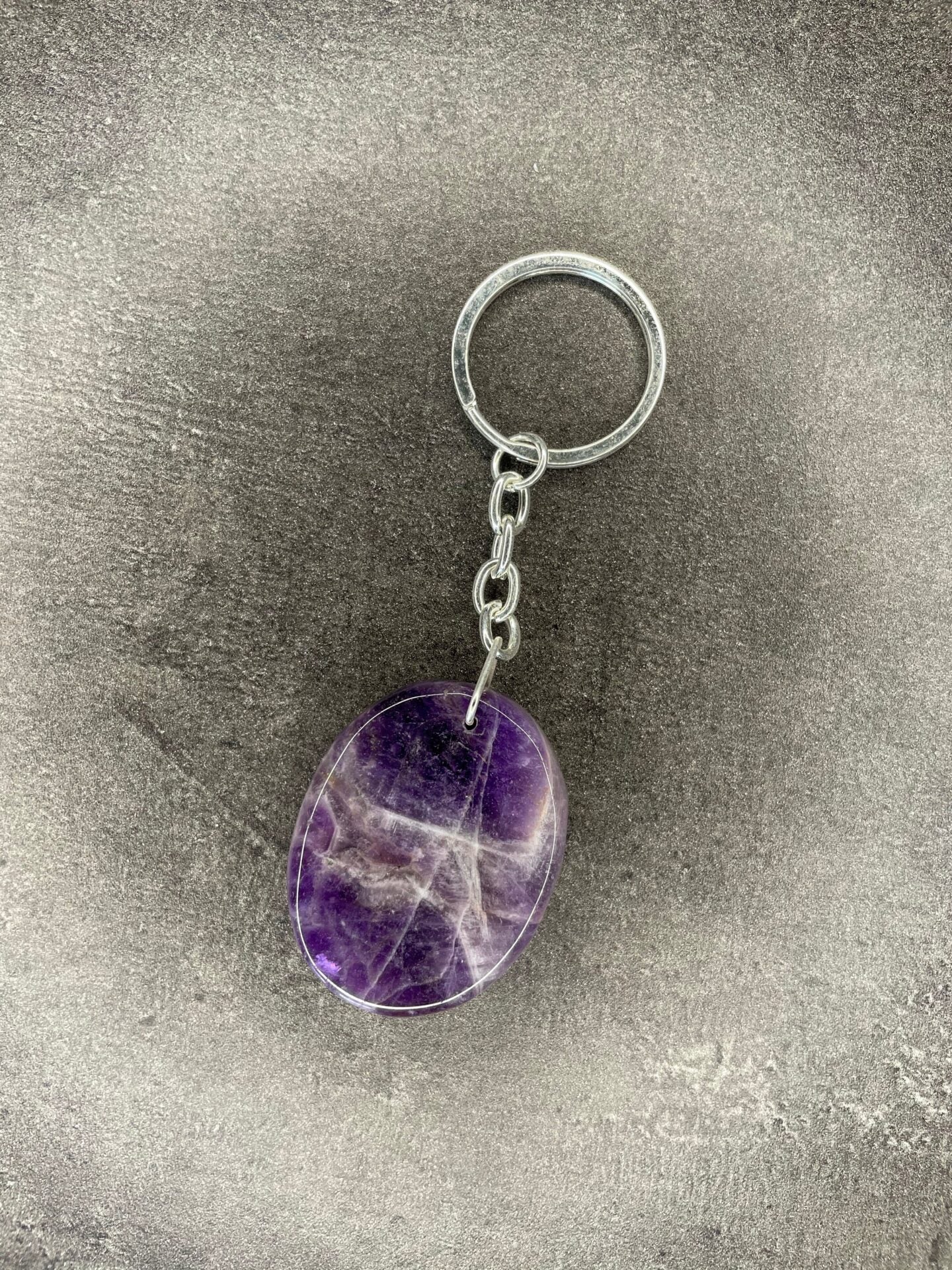 Amethyst - Keyring Smooth