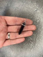 Protection pendant - Black obsidian (sterling silver) Without necklace