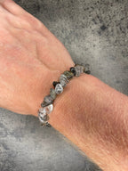 Tourmaline in quartz - Crystal chip bracelet