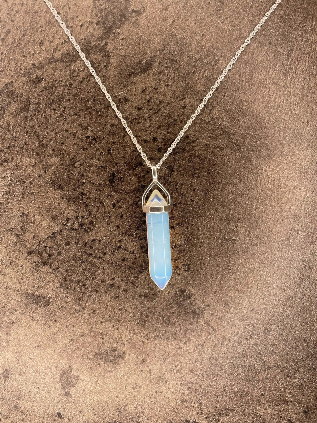 Confidence pendant - Opalite (sterling silver) With sterling silver necklace