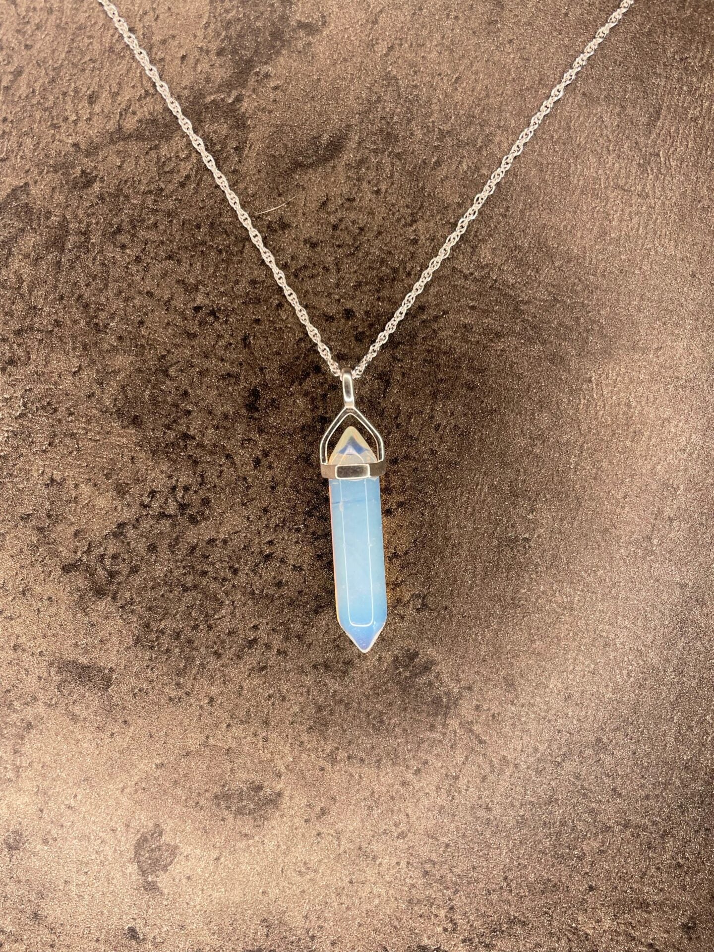 Confidence pendant - Opalite (sterling silver) With sterling silver necklace