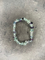 Fluorite - Crystal chip bracelet